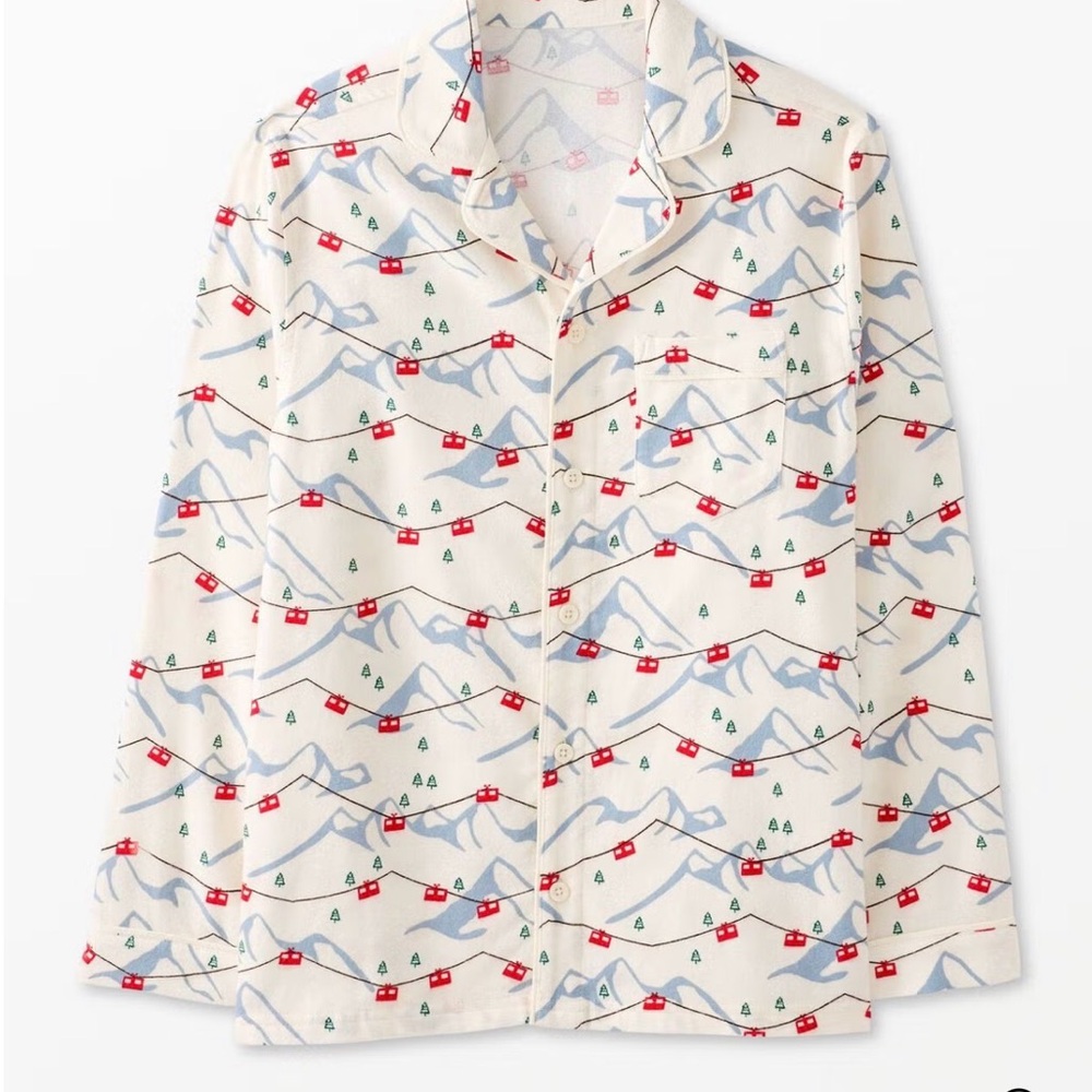 Hanna Andersson Adult Holiday Flannel Pajama Top